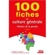 Book cover for 100 fiches de culture générale : Histoire de la pensée
