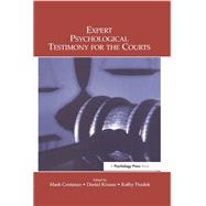 Book cover for Expert Psychological Testimony for the Courts