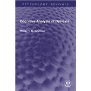 Book cover for Cognitive Analysis of Dyslexia