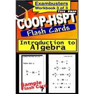 Book cover for COOP-HSPT Test Prep Algebra Review--Exambusters Flash Cards--Workbook 3 of 3