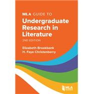 Book cover for MLA Guide to Undergraduate Research in Literature
