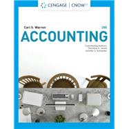 Book cover for CengageNOWv2 for Warren/Jonick/Schneider's Accounting, 1 term Printed Access Card