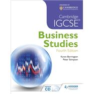 Book cover for Cambridge Igcse Business Studies