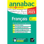 Book cover for Annales du bac Annabac 2023 Français 1re générale