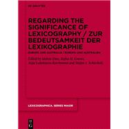 Book cover for Regarding the Significance of Lexicography / Zur Bedeutsamkeit der Lexikographie