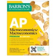 Book cover for AP Microeconomics/Macroeconomics Premium, Eighth Edition: Prep Book with 4 Practice Tests + Comprehensive Review + Online Practice