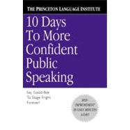 Book cover for 10 Days to More Confident Public Speaking