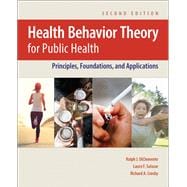 Book cover for Health Behavior Theory for Public Health Principles, Foundations, and Applications