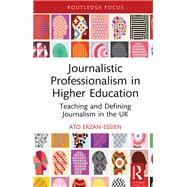Book cover for Journalistic Professionalism in Higher Education