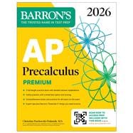 Book cover for AP Precalculus Premium, 2026: Prep Book with 3 Practice Tests + Comprehensive Review + Online Practice