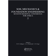 Book cover for Soil Mechanics Foundation Engineering Seventh Regional Conference for Africa