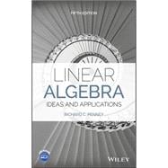 Book cover for Linear Algebra Ideas and Applications