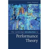 Book cover for The Cambridge Introduction to Performance Theory