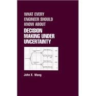 Book cover for What Every Engineer Should Know About Decision Making Under Uncertainty
