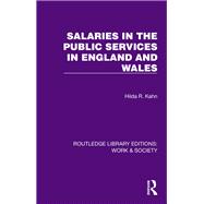 Book cover for Salaries in the Public Services in England and Wales