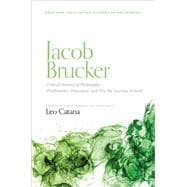 Book cover for Jacob Brucker, Critical History of Philosophy: 'Preliminary Discourse' and 'On The Socratic School'