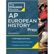 Book cover for Princeton Review AP European History Prep, 22nd Edition 3 Practice Tests + Complete Content Review + Strategies & Techniques