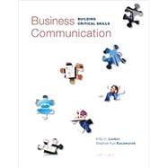 Book cover for Loose-Leaf Business Communication: Building Critical Skills