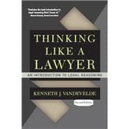 Book cover for Thinking Like a Lawyer