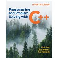 Book cover for Programming and Problem Solving with C++
