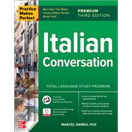 Book cover for Practice Makes Perfect: Italian Conversation, Premium Third Edition