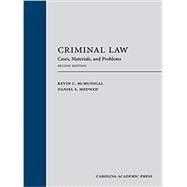 Book cover for Criminal Law: Problems, Statutes, and Cases, Second Edition
