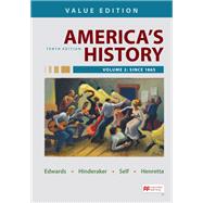 Book cover for Loose-leaf Version for America's History, Value Edition, Volume 2
