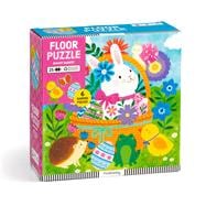 Book cover for Bunny Basket 25 Piece Floor Puzzle with Shaped Pieces