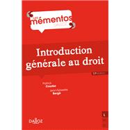 Book cover for Introduction générale au droit - 17e ed.