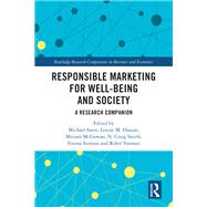 Book cover for Responsible Marketing for Well-being and Society