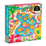 Book cover for Capybara Pool Day 500 Piece Family Puzzle