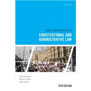 Book cover for Cases and Materials on Constitutional and Administrative Law