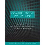 Book cover for Comprehensive Evaluations Case Reports for Psychologists, Diagnosticians, and Special Educators