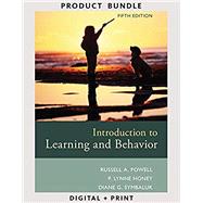 Book cover for Bundle: Introduction to Learning and Behavior, 5th + Sniffy the Virtual Rat Pro, Version 3.0 (with CD-ROM), 3rd