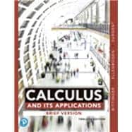 Book cover for Calculus and Its Applications, Brief Version, Loose-Leaf Version, Plus MyLab Math with Pearson e-Text -- 24-Month Access Card Package