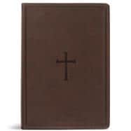 Book cover for CSB Super Giant Print Reference Bible, Value Edition, Brown LeatherTouch