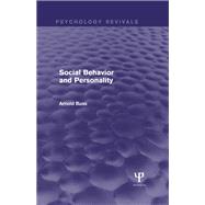 Book cover for Social Behavior and Personality (Psychology Revivals)