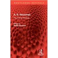 Book cover for A. E. Housman