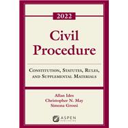 Book cover for CIVIL PROCEDURE: CONST STAT SUPP - 2022