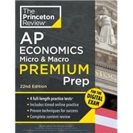 Book cover for Princeton Review AP Economics Micro & Macro Premium Prep: 4 Practice Tests + Digital Practice Online + Content Review (College Test Preparation)