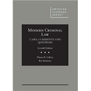 Book cover for Modern Criminal Law(American Casebook Series)