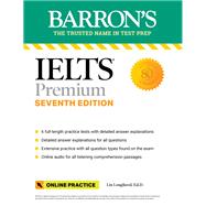 Book cover for IELTS Premium: 6 Practice Tests + Comprehensive Review + Online Audio