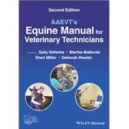 Book cover for AAEVT's Equine Manual for Veterinary Technicians