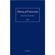 Book cover for History of Universities: Volume XXXVIII/2