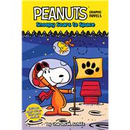 Book cover for Snoopy Soars to Space Peanuts Graphic Novels