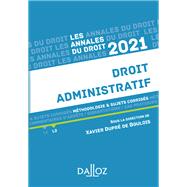 Book cover for Annales Droit administratif 2021
