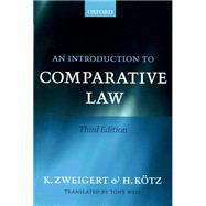 Book cover for An Introduction to Comparative Law