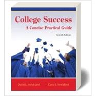 Book cover for College Success: A Concise Practical Guide
