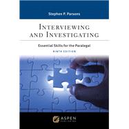 Book cover for Interviewing and Investigating Essential Skills for the Paralegal [Connected eBook]