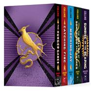 Book cover for Hunger Games 5-Book Hardcover Box Set (The Hunger Games, Catching Fire, Mockingjay, The Ballad of Songbirds and Snakes, Sunrise on the Reaping)